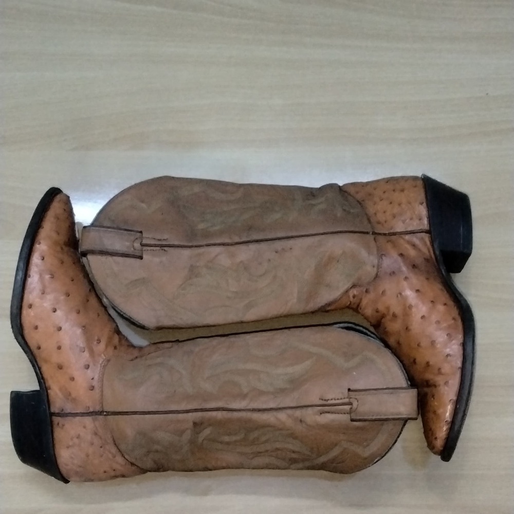 Justin Boots Brown Leather Cowboy Boots